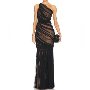 Norma Kamali Black Evening Gown